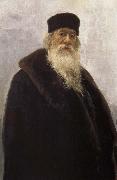 Ilia Efimovich Repin, Leather wearing the Stasov